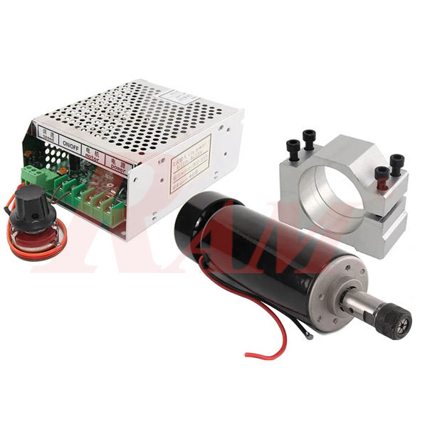 DC Spindle Air Cooling 500W ER11 + 52mm Clamps + Power Supply | RAM ...